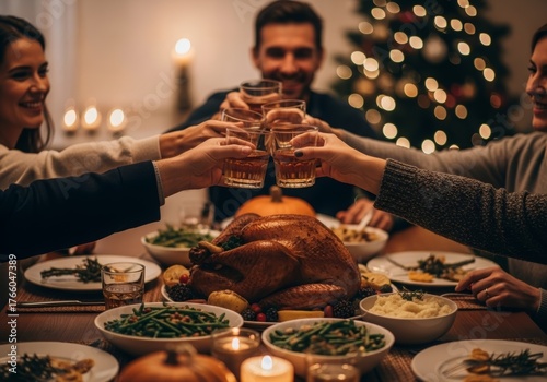 Christmas Thanks giving dinner food enjoying
