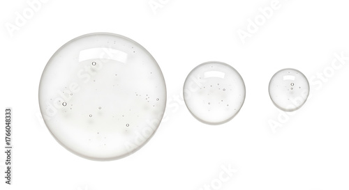 White serum oil sample. Cosmetic product swatch isolated on transparent background
