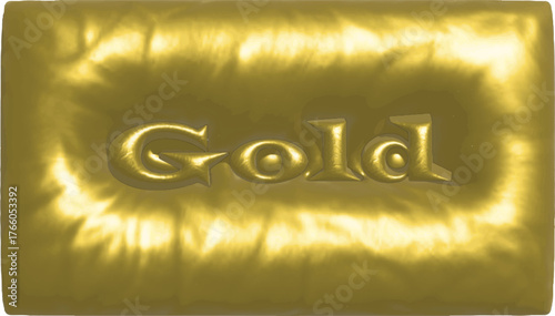 gold percent sign on white background,A shiny gold bar with a dollar sign engraved on it, symbolizing wealth and finance.