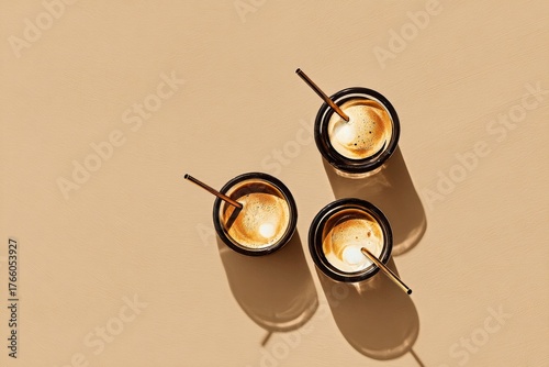 Refreshing Coffee Drinks Served With Ice, Perfect for Warm Afternoons or Casu...