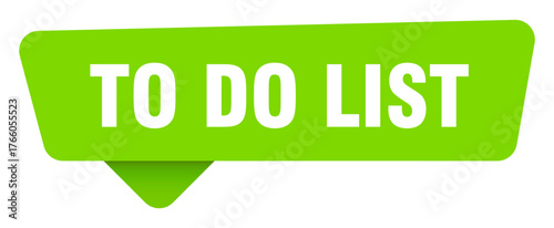 to do list green sign isolated on transpatent background. to do list sticker