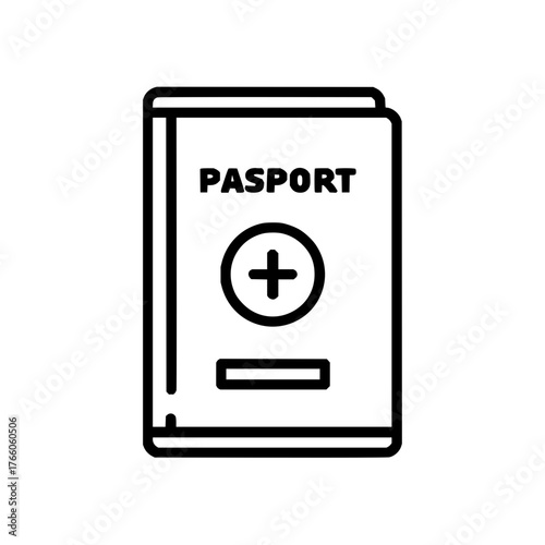 Passport document identification travel id citizenship international visa immigration border control card 100 chr