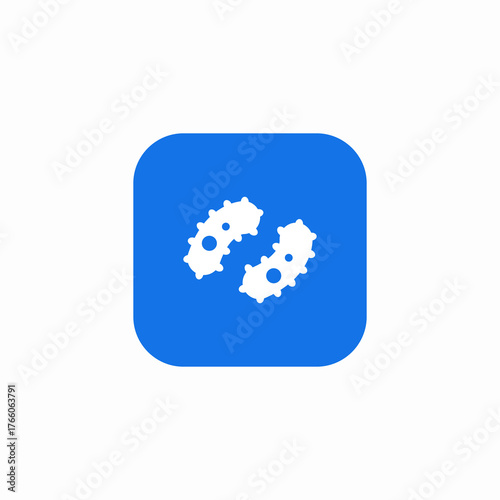 bacteria virus icon sign vector