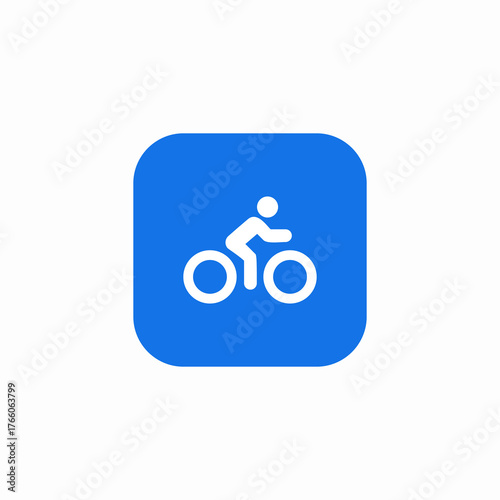 bicycle ride icon sign vector