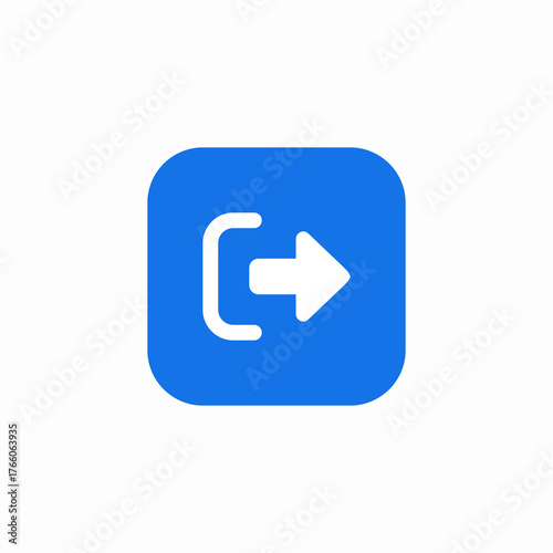 exit symbol icon sign vector
