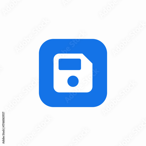 floppy disc save icon sign vector