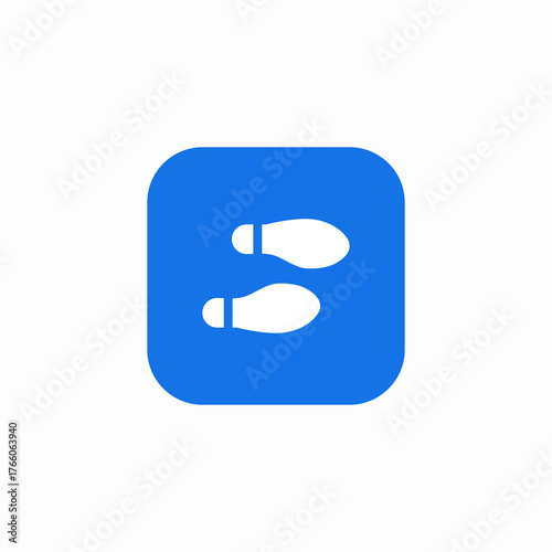 foot steps icon sign vector