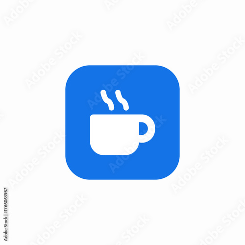 hot coffee cup icon sign vector