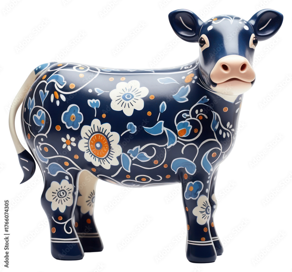Fototapeta premium PNG Art cow livestock mammal transparent background