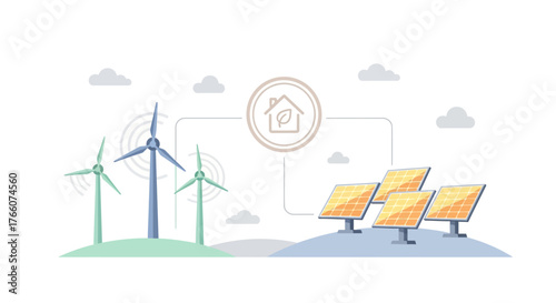 Renewable Energy Sources Powering a Sustainable Home.
