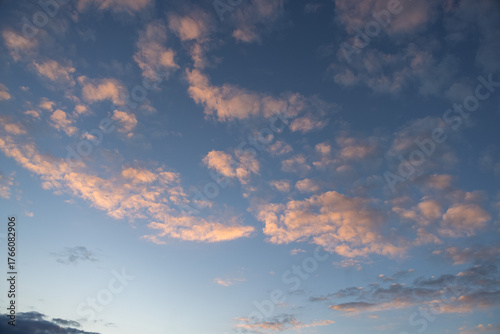 sunset sky with clouds