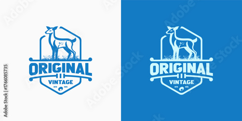 Original Vintage Deer Emblem design