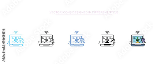 Monitoring Crop icon design with white background stock illustration