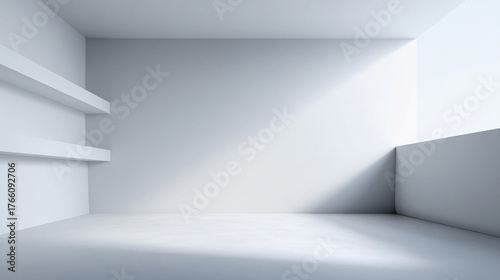 Wallpaper Mural Minimalist interior space with bright natural light and clean lines Torontodigital.ca