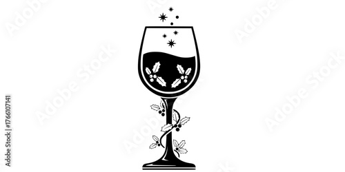 Wine Glass Celebration Simple Flat Vector Icon