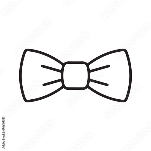 vector illustration of a bow