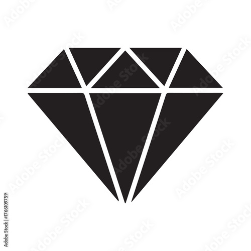 diamond on black background
