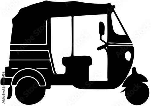 vector illustration of a bajaj