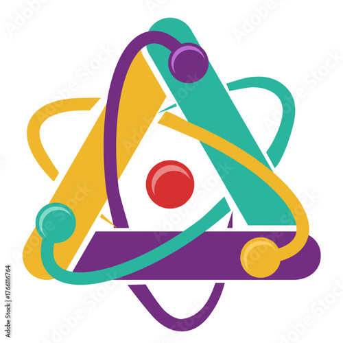 Logo conceitual para física