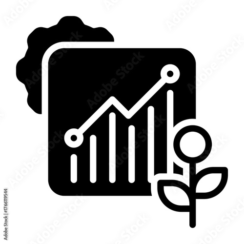 finance icon, glyph icon style