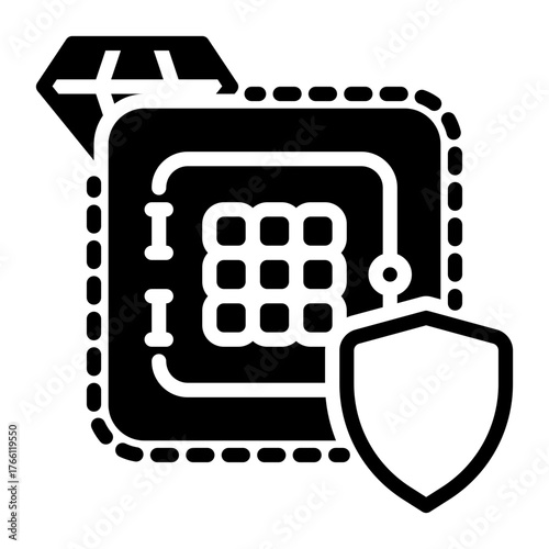 saving icon, glyph icon style