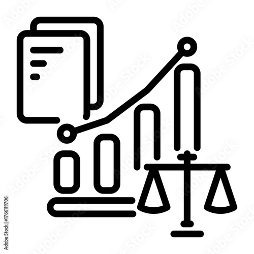 equity icon, line icon style