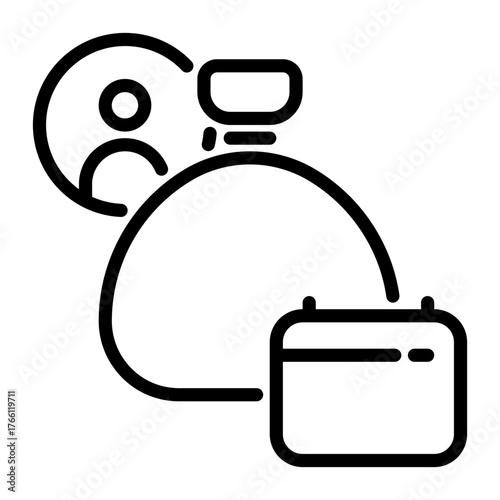 salary icon, line icon style