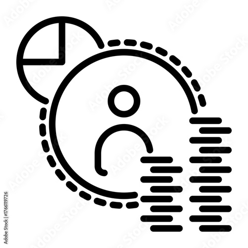 accounting icon, line icon style