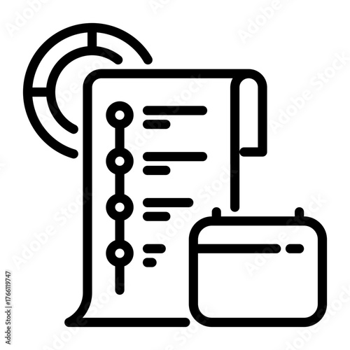 spending icon, line icon style
