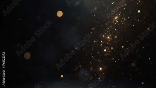 Ethereal Golden Dust - A mesmerizing dance of light and shadow.