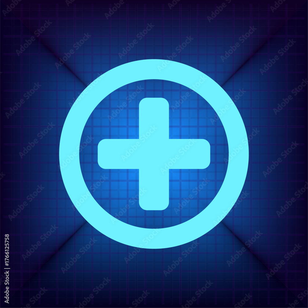 Obraz premium Vector illustration on a blue background