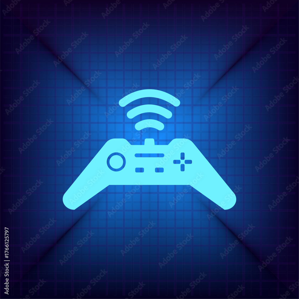 custom made wallpaper toronto digitalVector illustration on a blue background