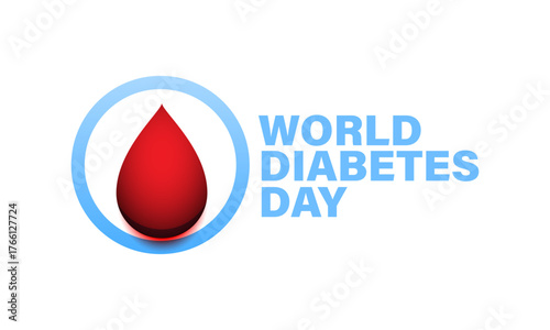 World Diabetes Day November 14 background Vector Illustration