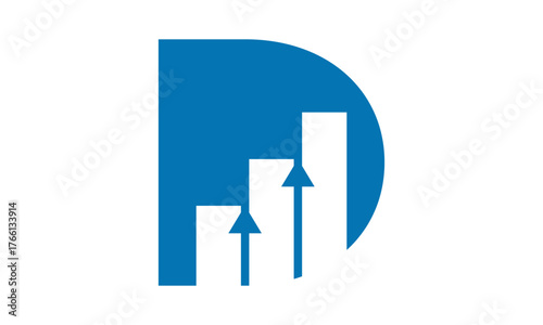 Letter D Financial Logo	
