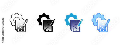 Resources icon set multiple style collection