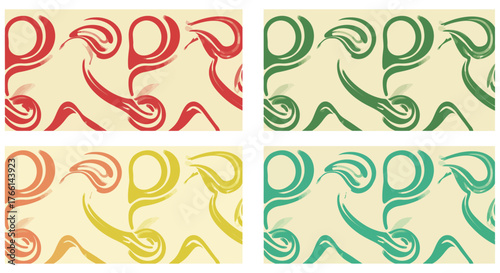 seamless pattern abstract shapes in various colors creating a vibrant background for graphic design projects enhancing visual appeal and style art