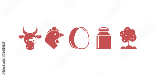 Farm, Farming, Agriculture - thin line web icon set. Contains such Icons as Greenhouse, Haystack, Harvest