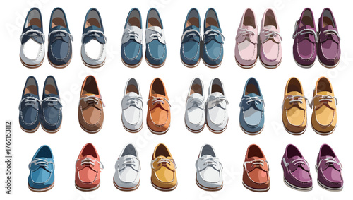 Boat Shoes Illustration Vectors showcasing nautical-inspired designs, smooth leather textures, and elegant stitching that capture coastal charm, comfort, and timeless casual style.