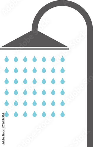 샤워기 일러스트