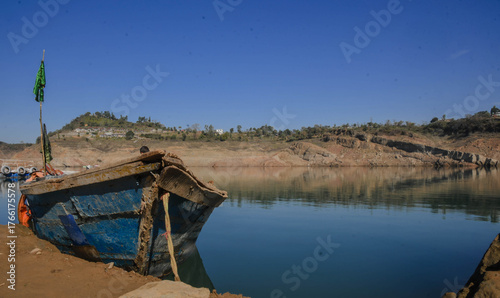 boat on the lake