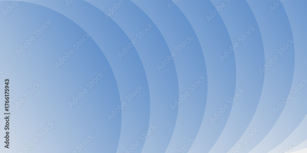 Obraz premium Abstract blue background with soft circular gradient waves. Modern minimal geometric pattern design perfect for technology, business, digital presentation, website, poster, n creative banner template.
