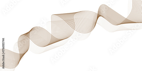 Abstract background wave line in vector business texture. Pattern line blend curve flow futuristic background. Wave of many glittering lines. background isolated. Creative line art.