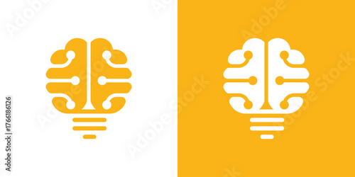 A modern logo combining a rocket, light bulb, and circuit lines, symbolizing innovation, technology, and creative ideas.