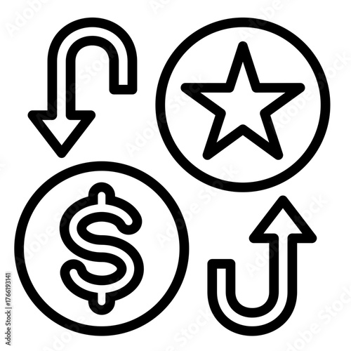 Exchange  Icon Element For Design