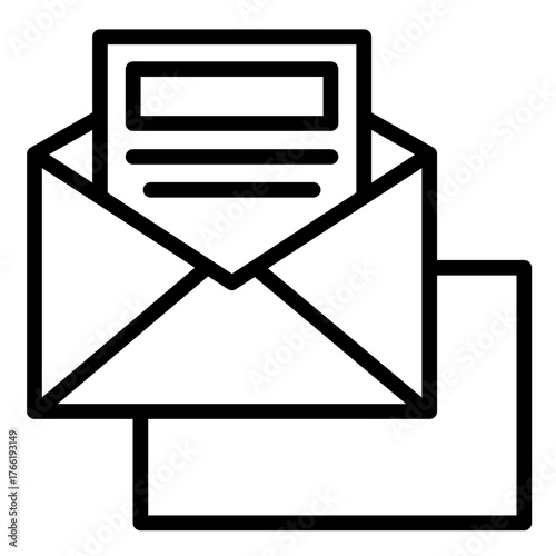 Mail  Icon Element For Design
