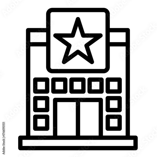 Hotel  Icon Element For Design