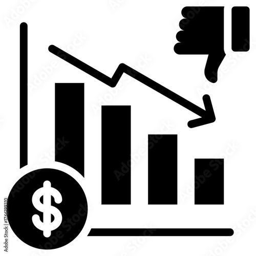 Disadvantage icon isolated on white background. vector illustration icon for business to consumer