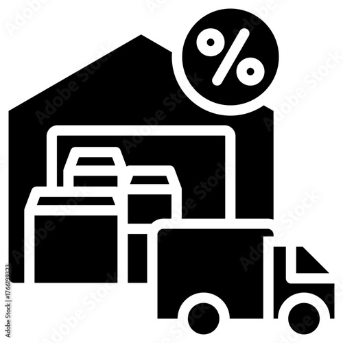 Wholesale icon isolated on white background. vector illustration icon for business to consumer