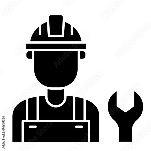 Worker   Icon Element For Design