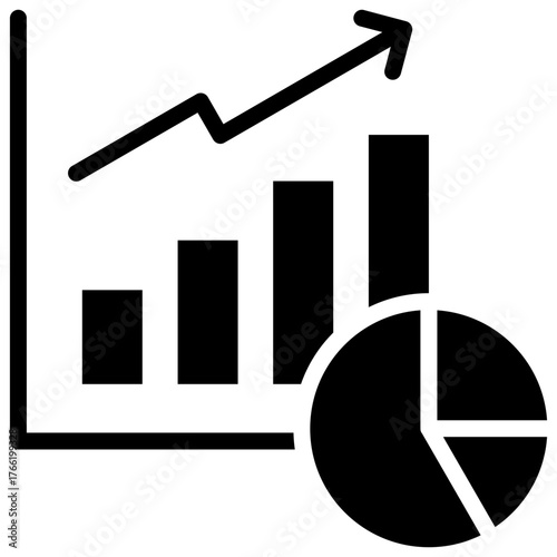 Statistics icon isolated on white background. vector illustration icon for business to consumer